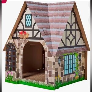 Frisco Tudor House Cardboard Cat House